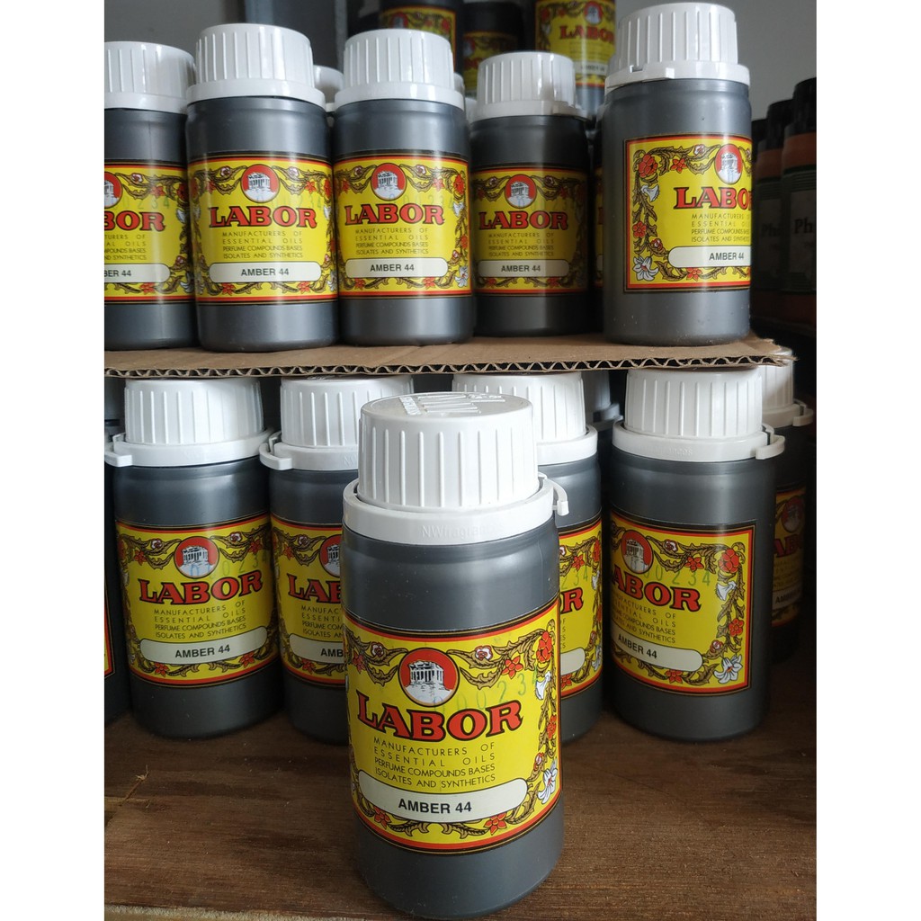 AMBAR 44 BY LABOR BIBIT PARFUM MURNI 100 GRAM . SEGEL ORI ( MISIK HITAM )