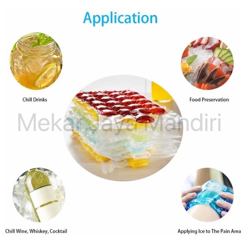 [1 pack isi 10pcs] KANTONG CETAKAN ES BATU PLASTIK PEMBUAT ES DISPOSABLE ICE MAKING BAG FOOD GRADE