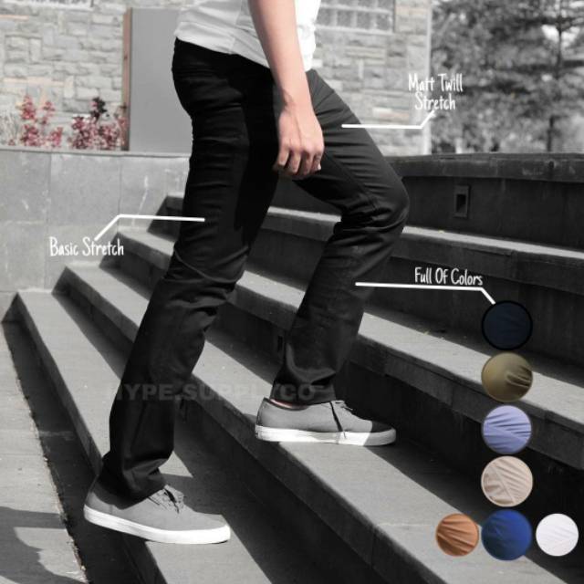 Celana Chino Original LOD - Chino Pria Premium - Celana Pria Chino Stretch