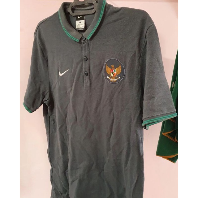 Polo Nike Timnas Indonesia 2014 - 2018 Gray Original (Official Team)
