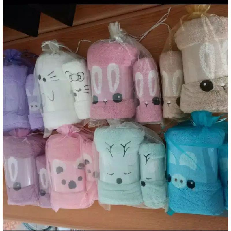 HANDUK MICRO SET BONEKA 35*75 + 70*140