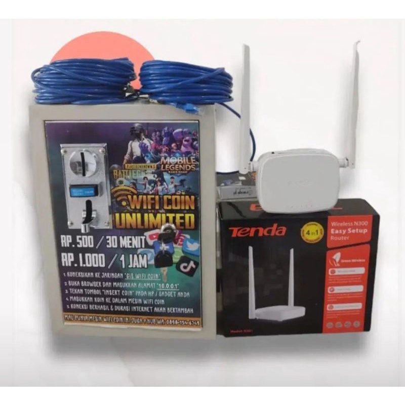 Mesin Wifi Koin 1 set