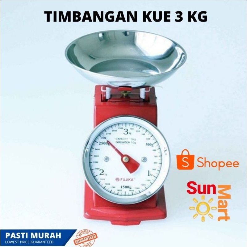 Timbangan serbaguna kue fujika besi 3 kg