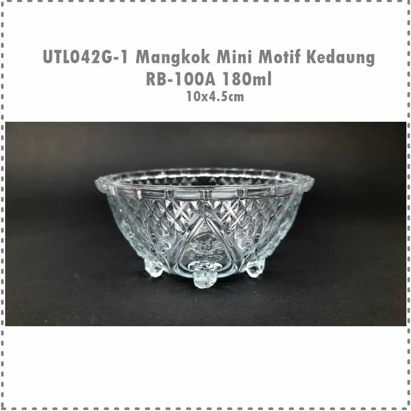 [6pcs] Set Mangkok Mini Motif RB-100A KEDAUNG Uk. 10cm