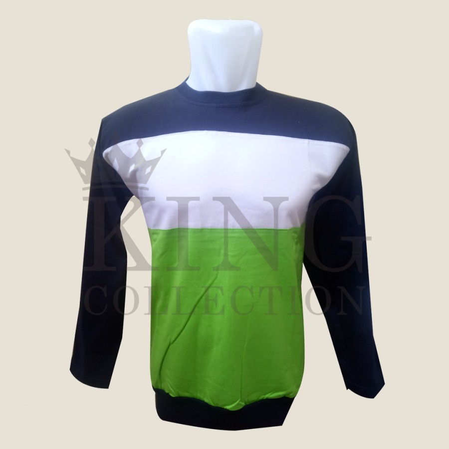 KAOS OBLONG KOMBINASI 3 WARNA / KAOS LENGAN PANJANG