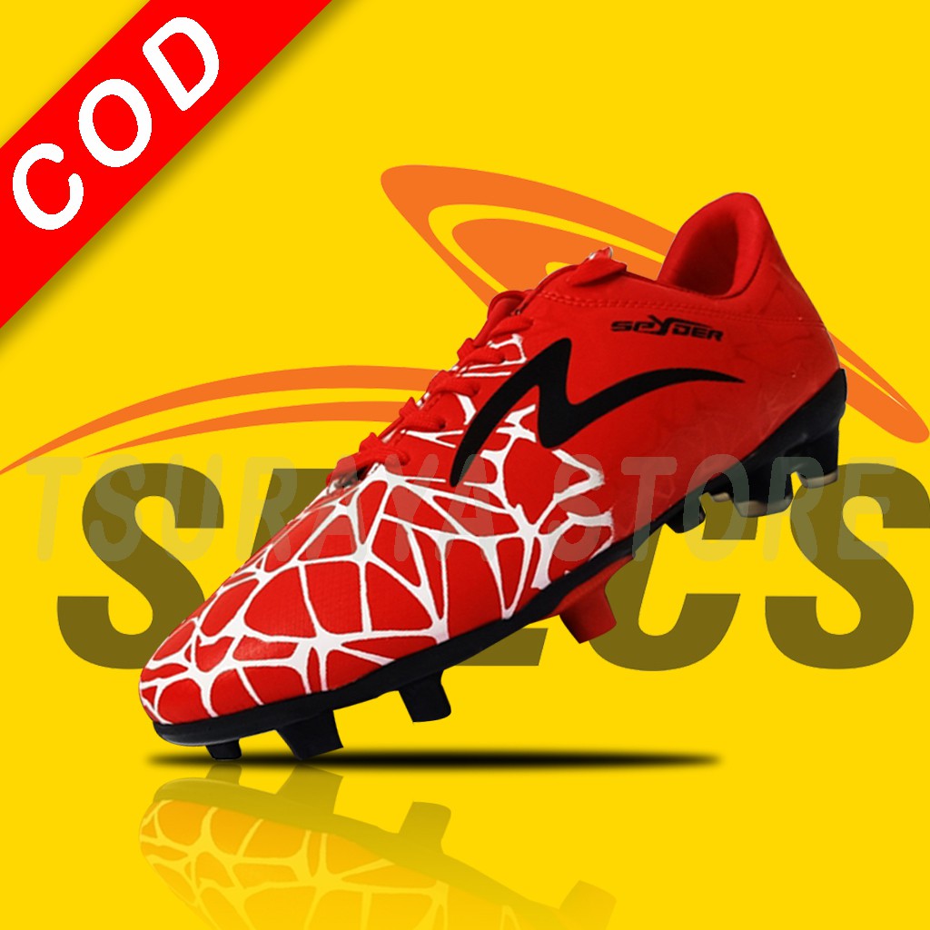 sepatu sepak bola sepakbola SPECS SPYDER MERAH PUTIH murah berkualitas