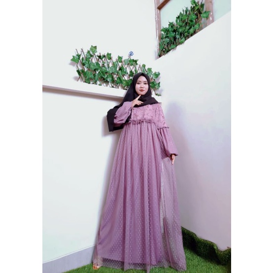 Gamis tile bisa REQUEST Ukuran JUMBO Gamis brukat Gamis Farasya Gamis Brokat Gamis Busui