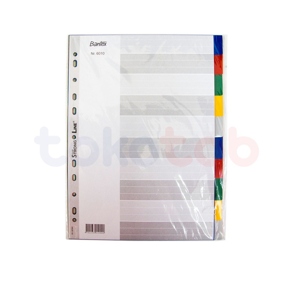 

Tokotab - Devider BANTEX 6010 Index Warna 10 Lembar