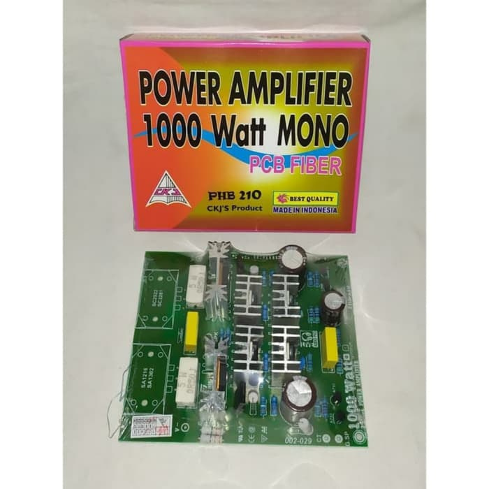 Kit Power amplifier 3 stage mono 1000watts CKJ PHB 210 PCB fiber