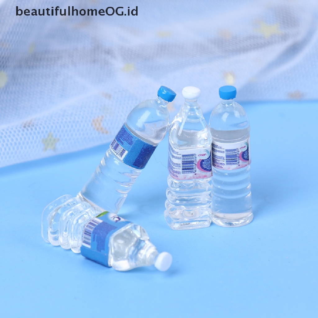 10pcs / Set Mainan Miniatur Botol Air Mineral Skala 1: 12 Untuk Aksesoris Rumah Boneka