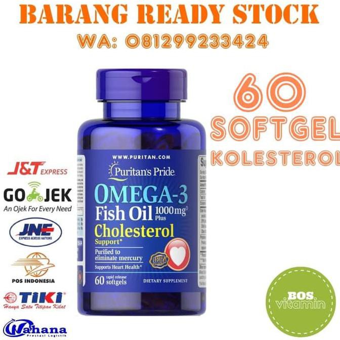 Puritan's Pride Omega-3 Fish Oil 1000mg - 60 softgel