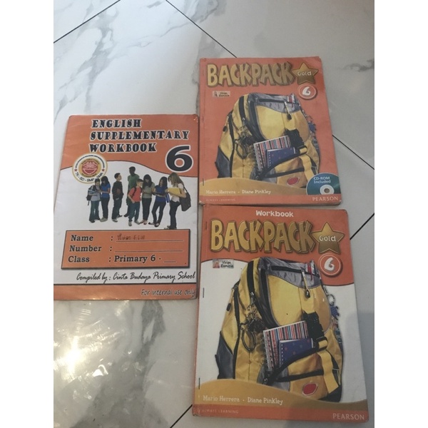 

buku bahasa english BACKPACK GOLD 6 ,workbook,studentbook dan supplementary workbook