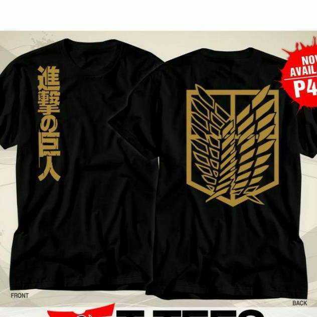 Baju Kaos Anime Attack On Titan Shingeki. no kyojin model 2