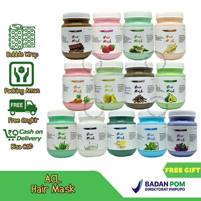 Hair Mask /Masker Rambut ACL Ala Salon BPOM 200ml [Hair Mask Crembath]