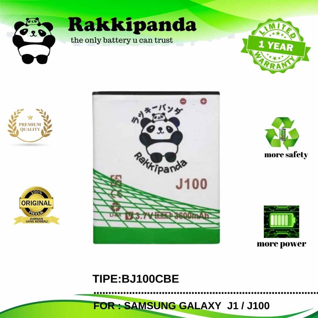 (R/K)- RakkiPanda - BJ100CBE Samsung Galaxy J1 / J100 Batre Batrai Baterai