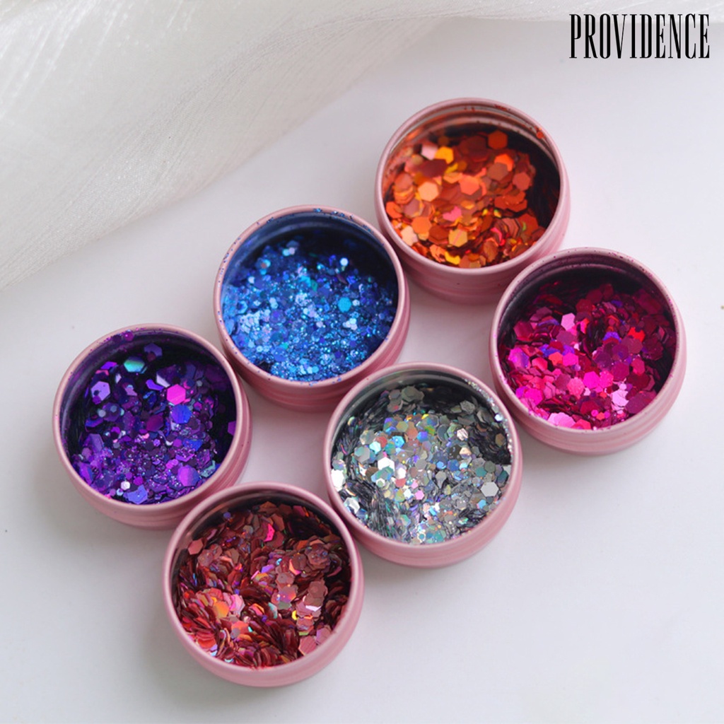 Payet Glitter Bentuk Segi Enam Ultra Tipis Untuk Dekorasi Nail Art Charms