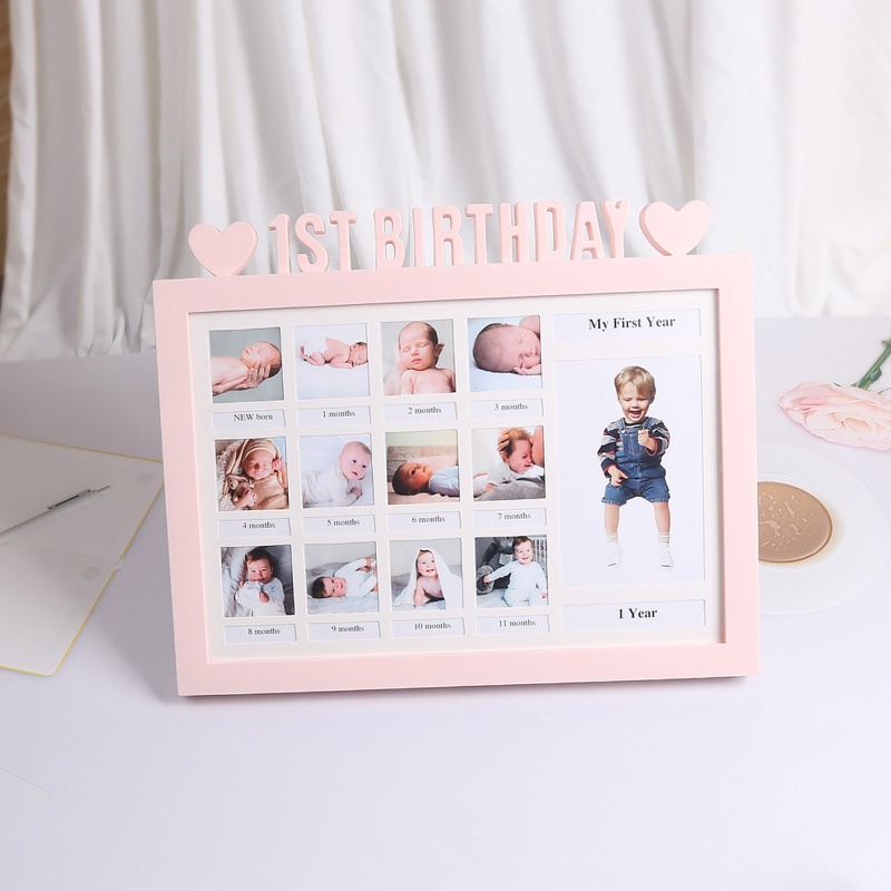 Mary Bingkai Foto Bayi 0-12 Bulan Bahan Plastik DIY