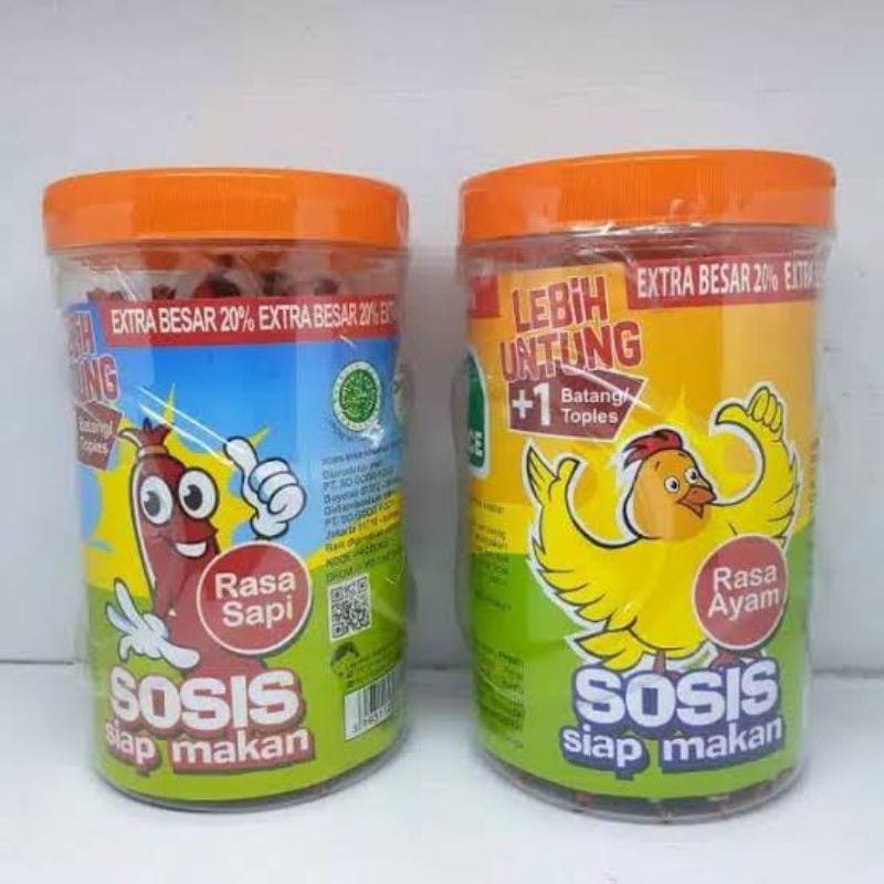 

Sosis So Nice Ayam Siap Makan, Toples isi 24 + 1 pcs Bonus (25 Pcs) Sosis So Nice Harga termurah