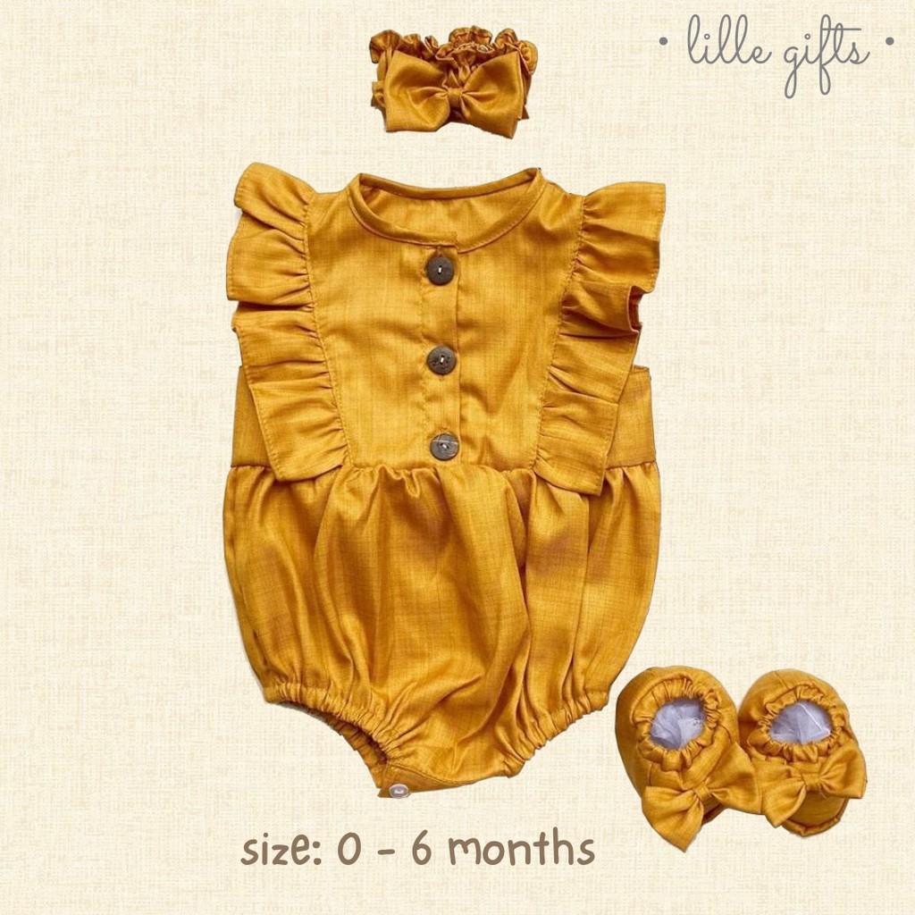 Ariel Set - Size Baby 0 - 6 Bulan - Jumper Setelan Baju Bayi Perempuan - Lillegifts