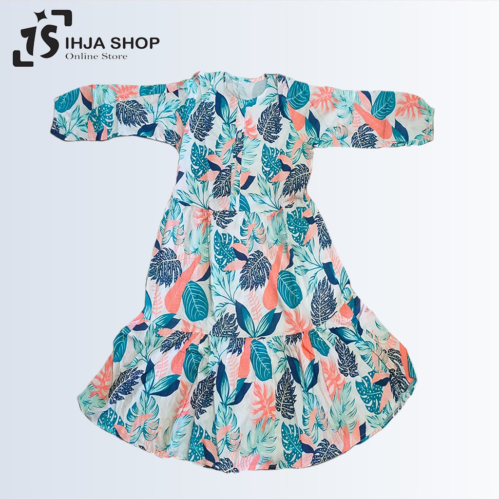 Tunik Motif Bunga Rayon Premium - Atasan Wanita