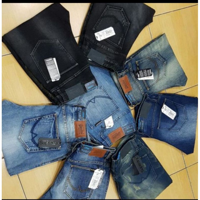 CELANA PANJANG JEANS SUPERDRY SLIMFIT STRECH IMPORT ORIGINAL