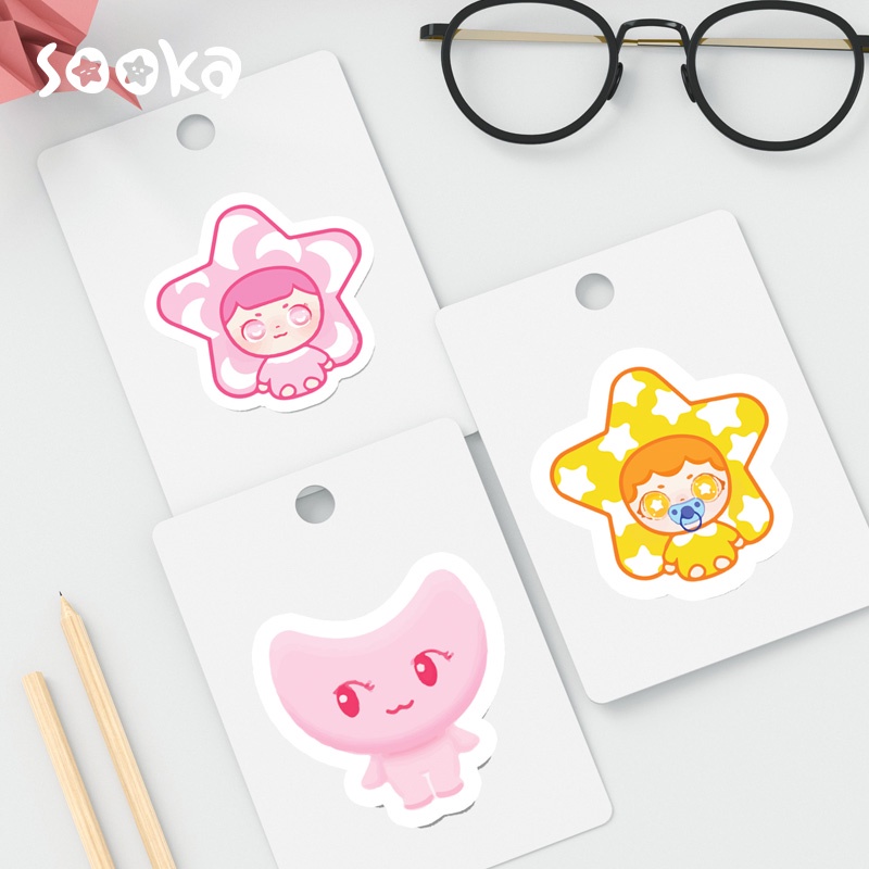 Sooka Logo Stiker Karakter Lucu SK-ZZZ1076