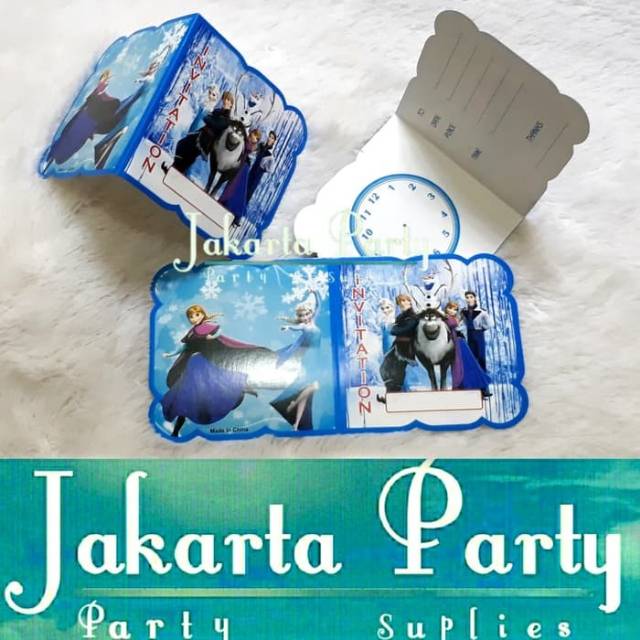 Kartu Undangan Frozen / Undangan Ulang Tahun / Kartu Undangan