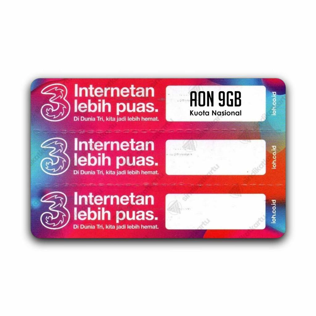 Voucher Tri AON 9GB (NASIONAL)