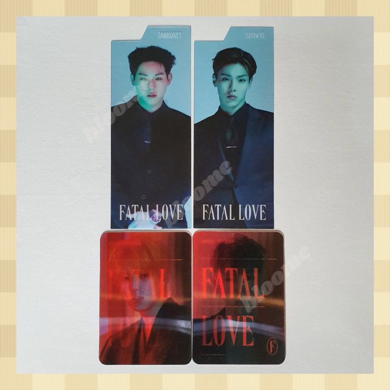 MONSTA X FATAL LOVE PC Photocard Index Lenticular Shownu Jooheon Minhyuk Kihyun Hyungwon Ktown Benef