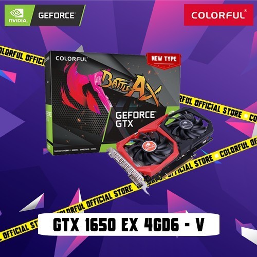 VGA Colorful GeForce GTX 1650 4G NEW