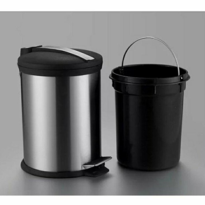 Unik Tempat Sampah injak Stainless ukuran 8 liter Limited