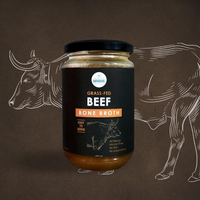 

GRASS-FED BEEF BONE BROTH (275 ml) - KEMASAN JAR KACA