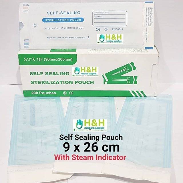 Self Sealing Sterilization Pouch 9 x 26 cm