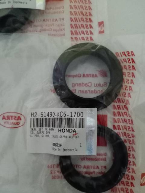 Seal shock set kiri dan kanan honda gl pro/cb 150R/ gl pro neotech Aspira Astra