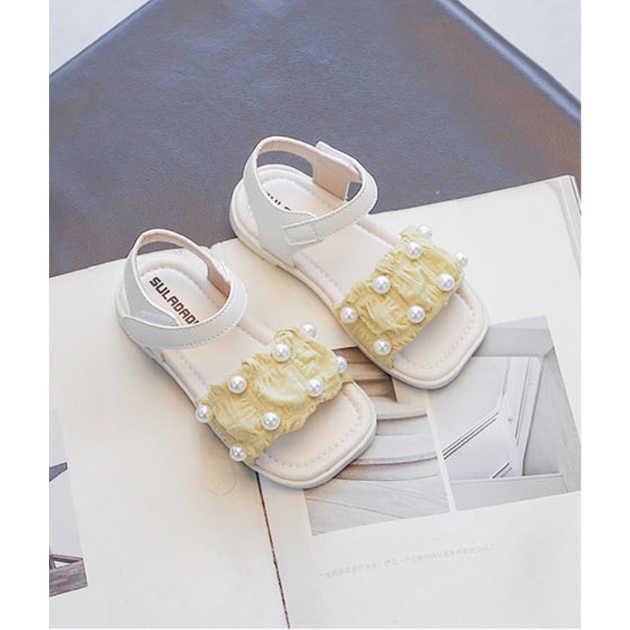 babyfit TWIST PEARL sepatu sandal anak perempuan dengan tali velcro ankle strap sendal pesta import bn-916