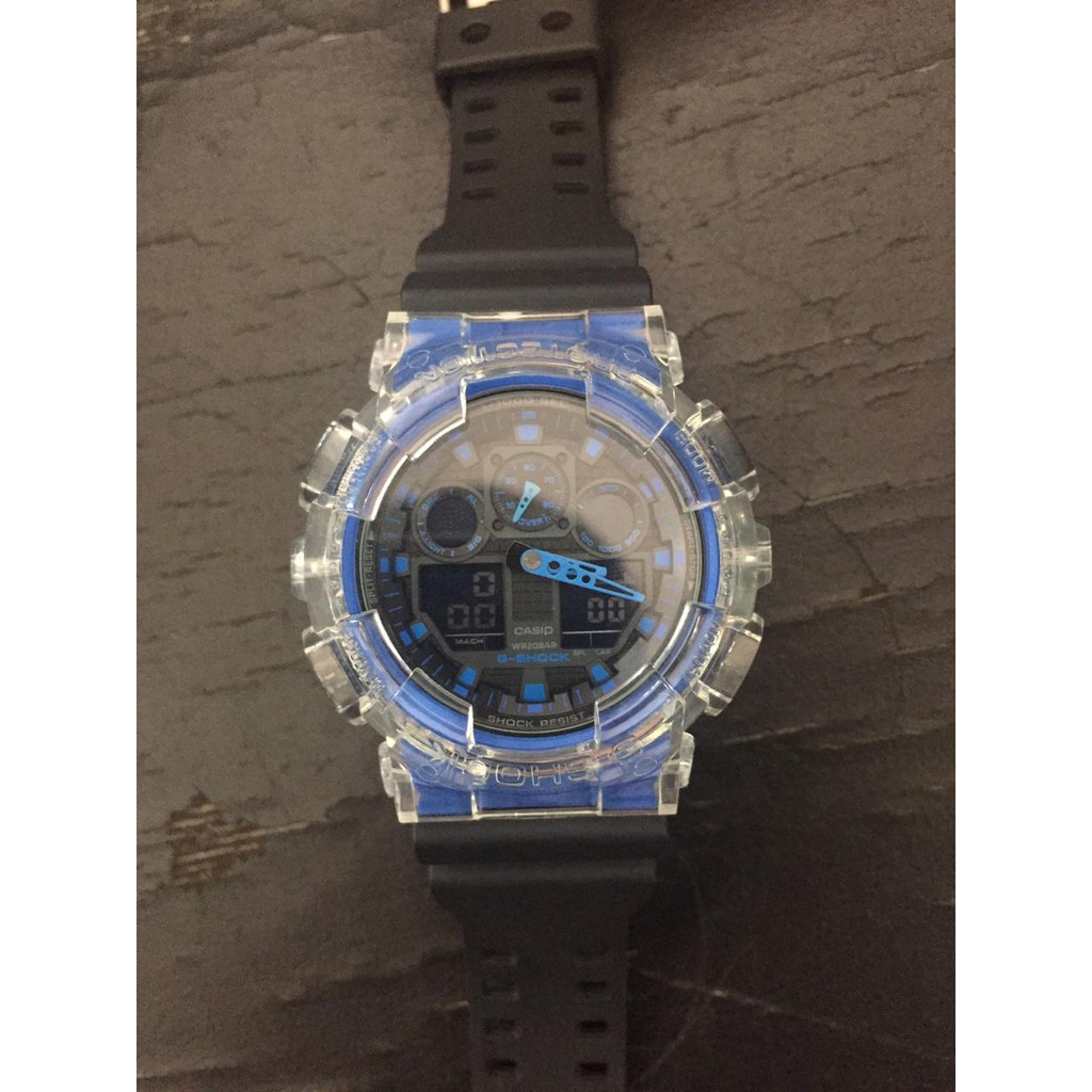 strap bezel  gshock ga100 ga120 ga110 jelly transparan
