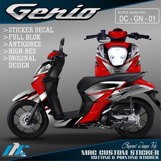 Decal Sticker Variasi Motor Honda Genio Abu Shopee Indonesia