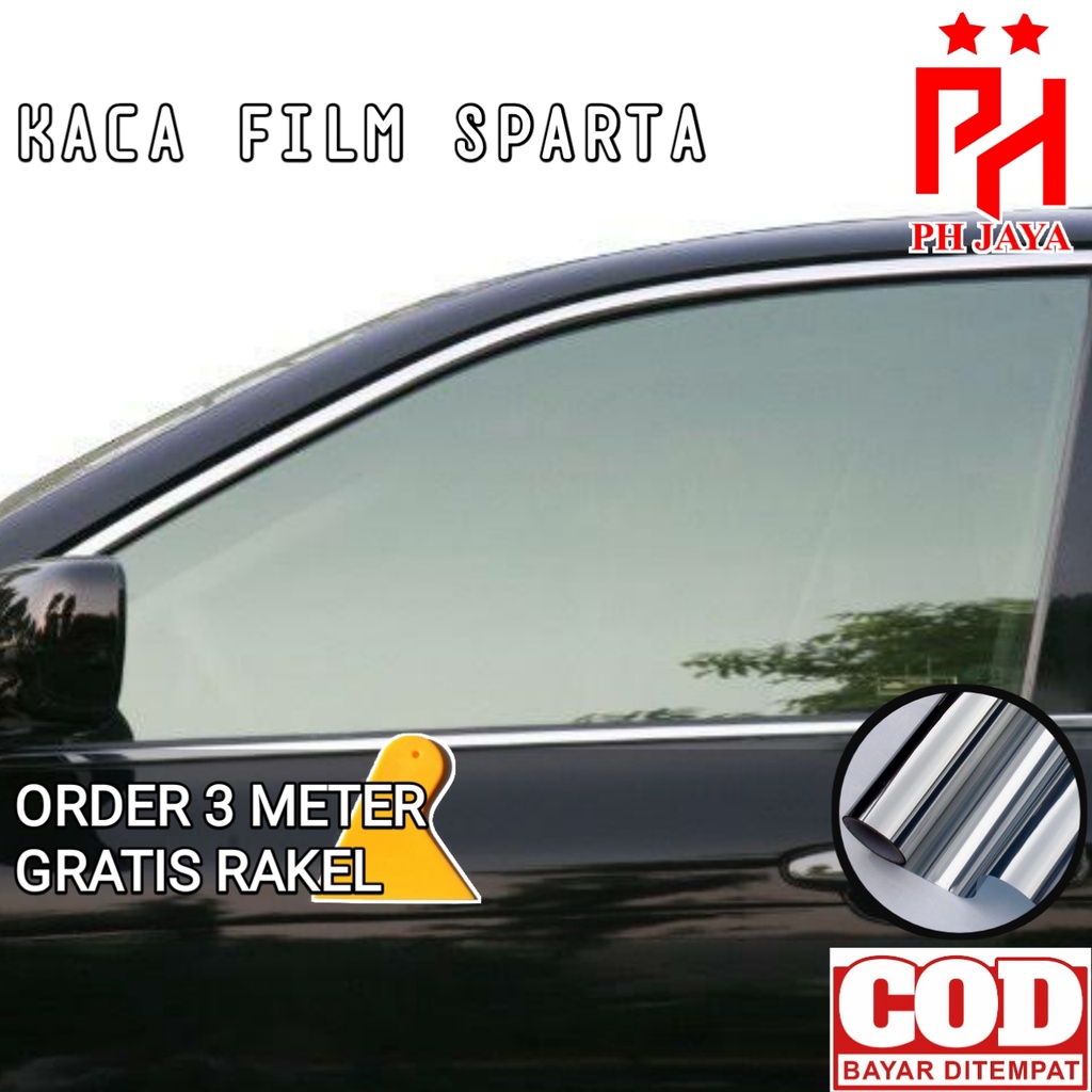 Kaca film mobil silver reflektif