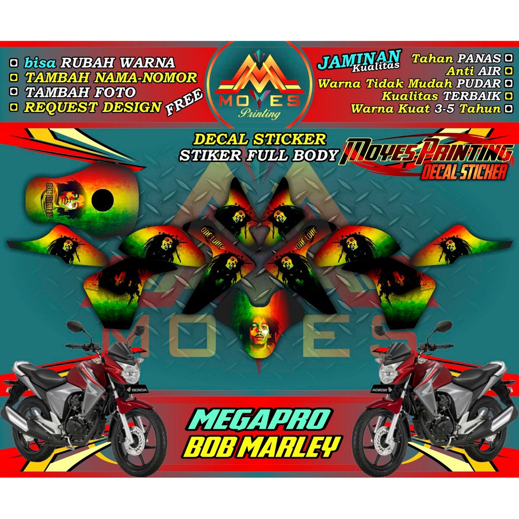 cod stiker megapro decal stiker megapro striping megapro full body