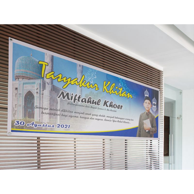 BANNER KHITAN/ BACKDROP KHITAN /SELAMAT DATANG