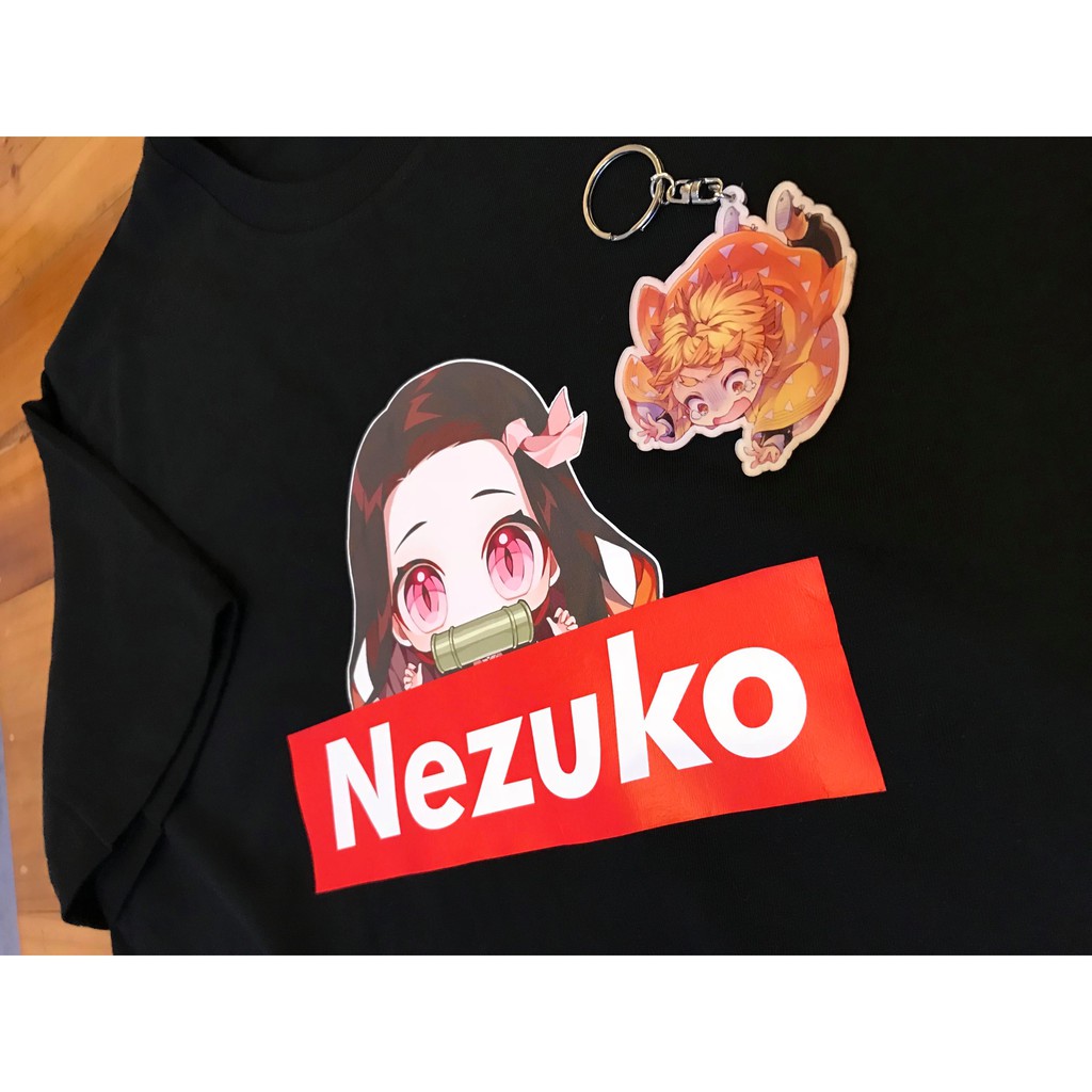 Kaos Anime Nezuko Box Black Demon Slayer