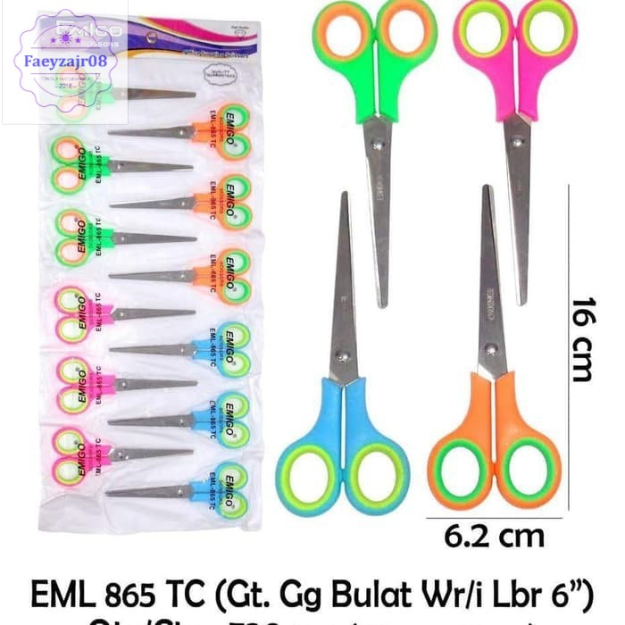 

Gunting besar isi 12 pcs uk 6 inch emigo