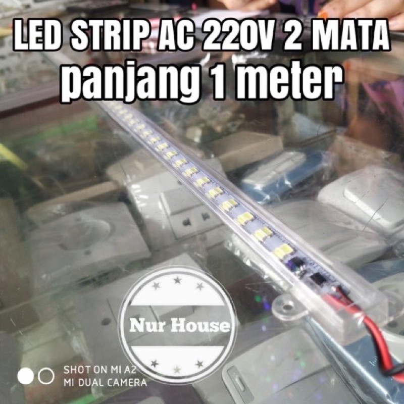 T5 Led transparan 1 meter AC 220 volt