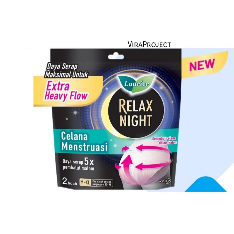 LAURIER RELAX NIGHT CELANA MENSTRUASI