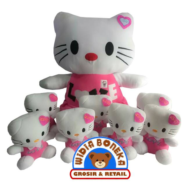 Boneka Beranak Hello Kitty Love Duduk