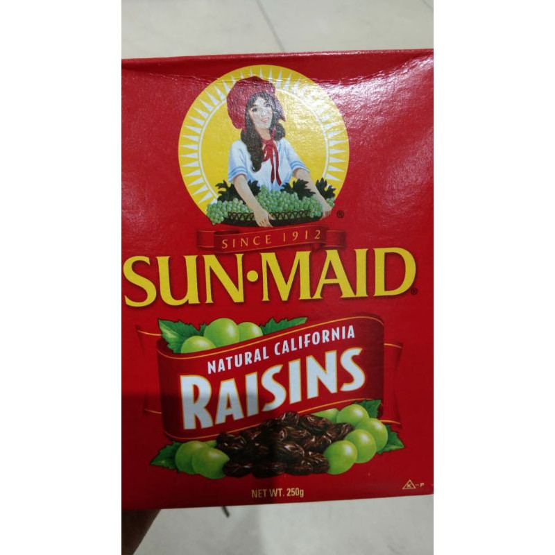 

SUN-MAID NATURAL CALIFORNIA RAISINS 250G