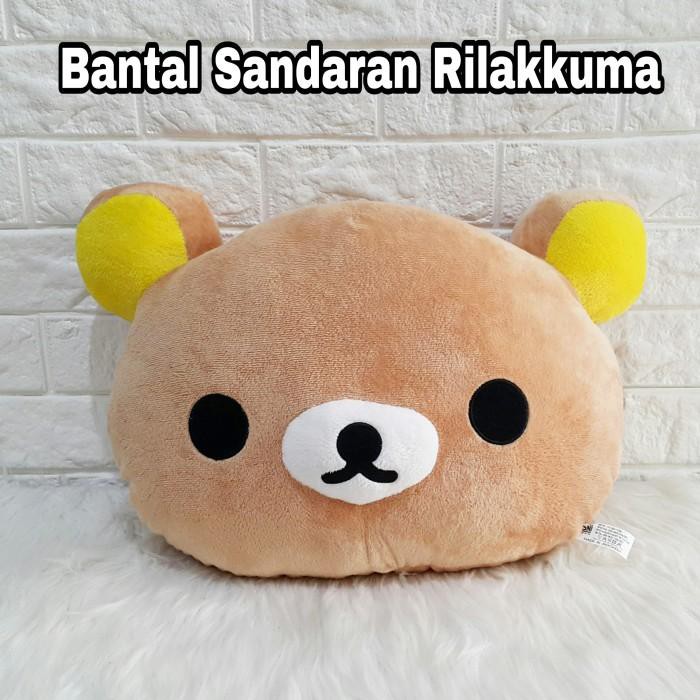 [Bantal mobil] BANTAL SANDARAN // Boneka Mobil Headrest Kitty Pucca Rilakkuma Minnie - RILAKKUMA