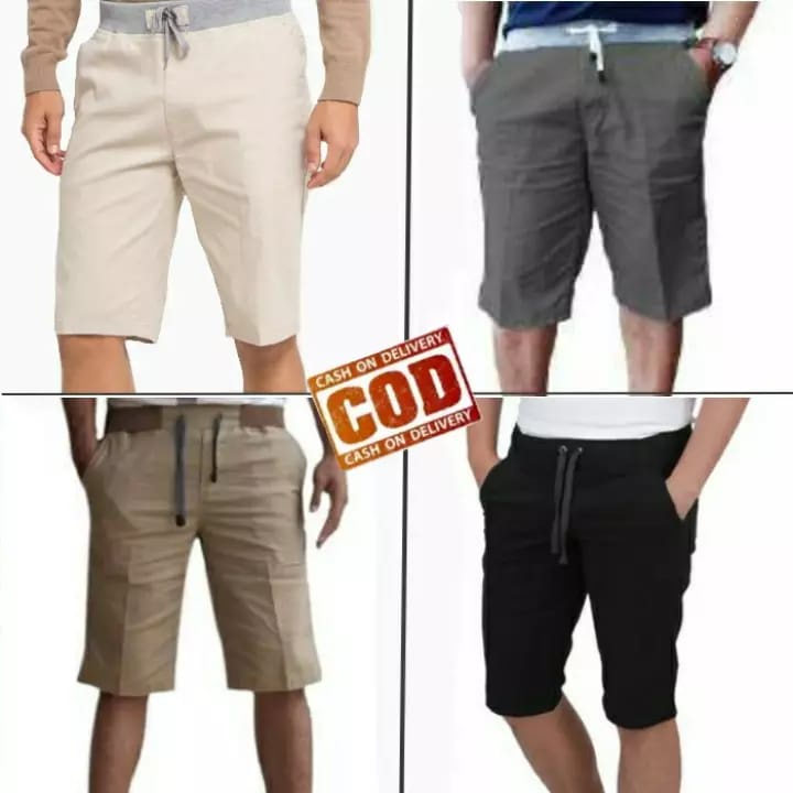 [PREMIUM] CHINO PENDEK  PINGGANG KARET/ RIP BAHAN TEBAL MELAR DENRO BY PUPUSSTORE