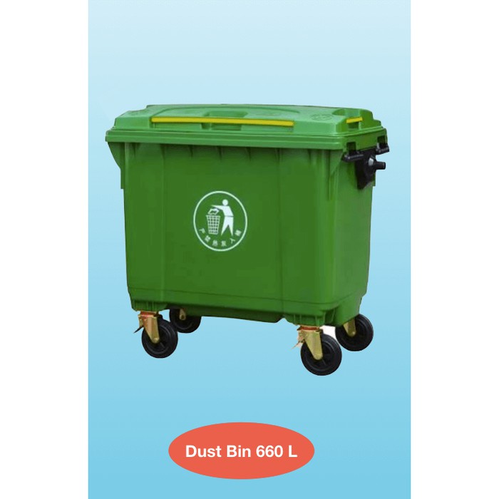 Tempat Sampah 660 L (Dust Bin ) Bahan Plastik HDPE