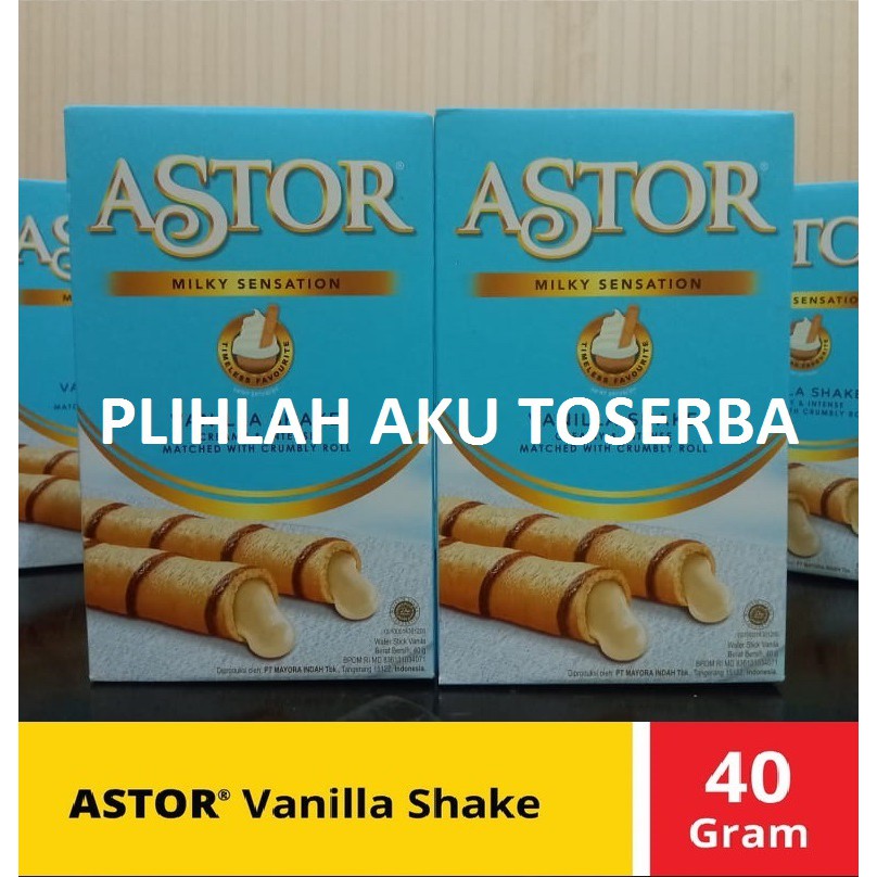 ASTOR Vanilla Shake 40 gr / ASTOR Waferstick Vanilla Shake 40 gr (HARGA PER PCS)